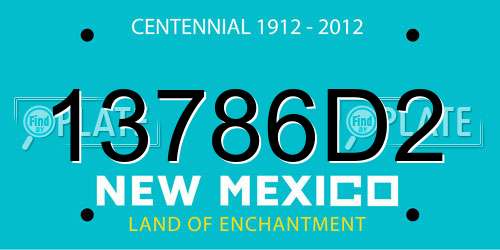 13786D2 New Mexico License Plate