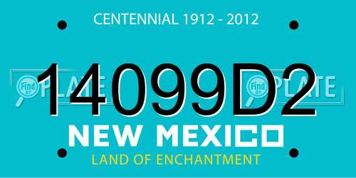 14099D2 New Mexico License Plate