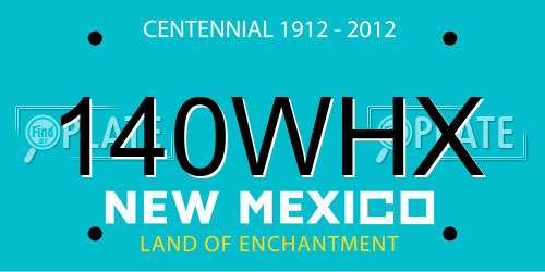 140WHX New Mexico License Plate