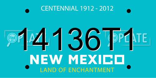14136T1 New Mexico License Plate