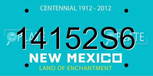 14152S6 New Mexico License Plate