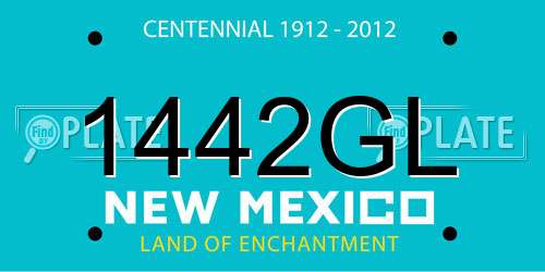 1442GL New Mexico License Plate