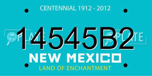 14545B2 New Mexico License Plate