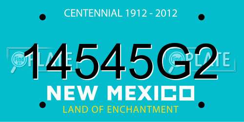 14545G2 New Mexico License Plate