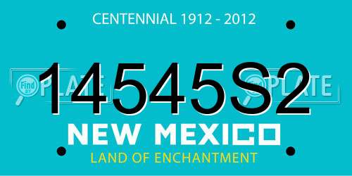 14545S2 New Mexico License Plate