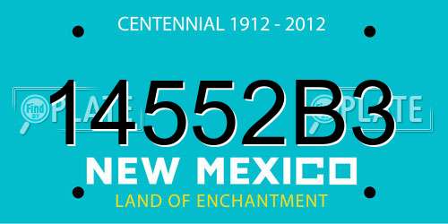 14552B3 New Mexico License Plate