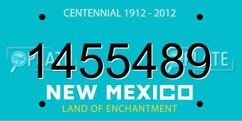 1455489 New Mexico License Plate
