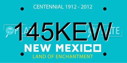 145KEW New Mexico License Plate