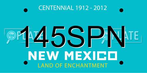 145SPN New Mexico License Plate