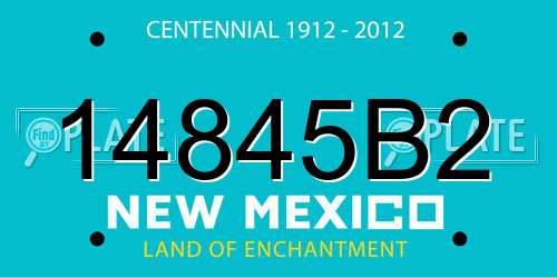 14845B2 New Mexico License Plate