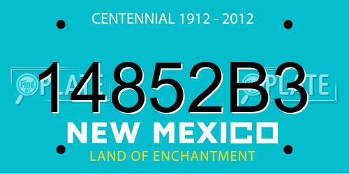 14852B3 New Mexico License Plate