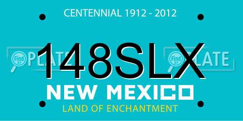 148SLX New Mexico License Plate