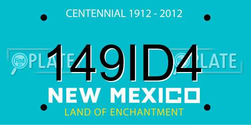 149ID4 New Mexico License Plate