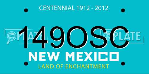 149OSC New Mexico License Plate