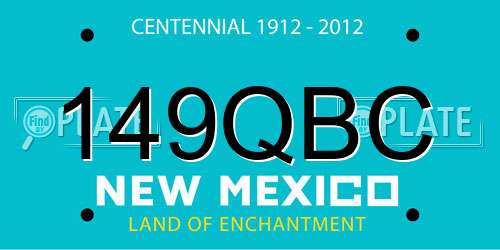 149QBC New Mexico License Plate