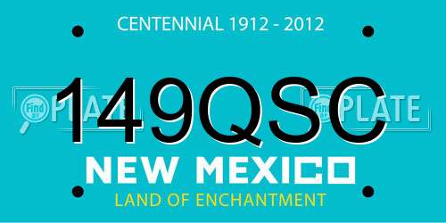 149QSC New Mexico License Plate