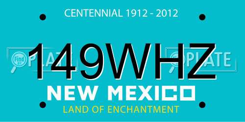 149WHZ New Mexico License Plate