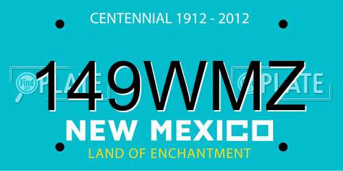 149WMZ New Mexico License Plate