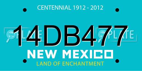 14DB477 New Mexico License Plate