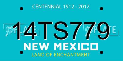 14TS779 New Mexico License Plate