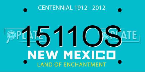 1511OS New Mexico License Plate