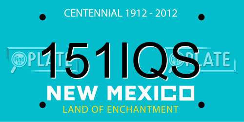 151IQS New Mexico License Plate
