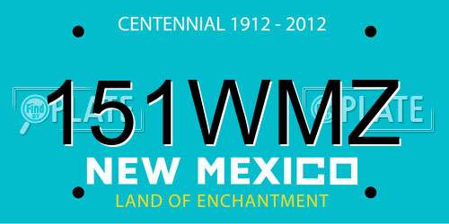151WMZ New Mexico License Plate