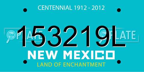 153219L New Mexico License Plate