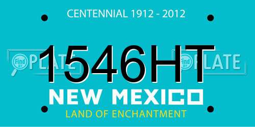 1546HT New Mexico License Plate