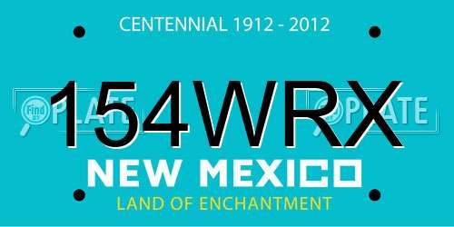154WRX New Mexico License Plate