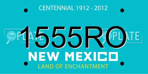 1555RO New Mexico License Plate