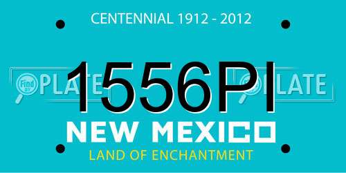 1556PI New Mexico License Plate