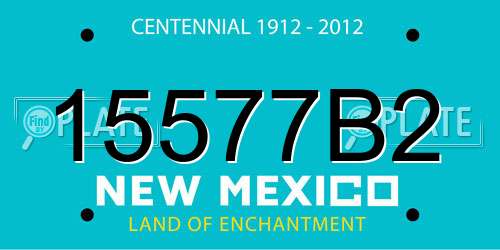 15577B2 New Mexico License Plate