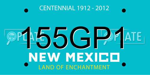 155GP1 New Mexico License Plate