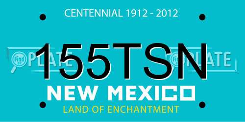 155TSN New Mexico License Plate