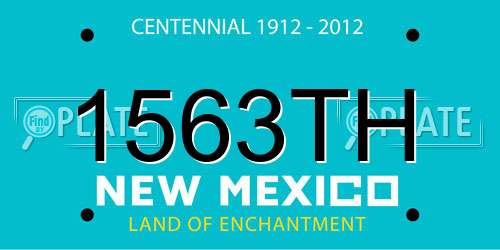 1563TH New Mexico License Plate