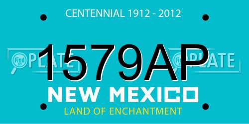 1579AP New Mexico License Plate