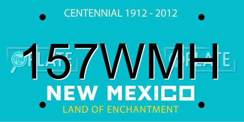 157WMH New Mexico License Plate