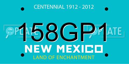 158GP1 New Mexico License Plate