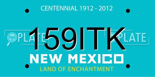 159ITK New Mexico License Plate