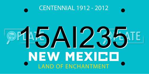 15AI235 New Mexico License Plate