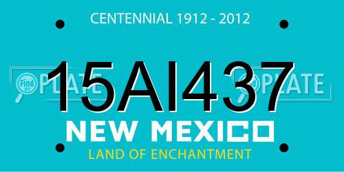 15AI437 New Mexico License Plate