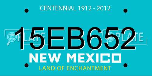 15EB652 New Mexico License Plate
