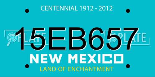 15EB657 New Mexico License Plate