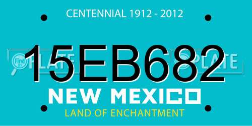 15EB682 New Mexico License Plate