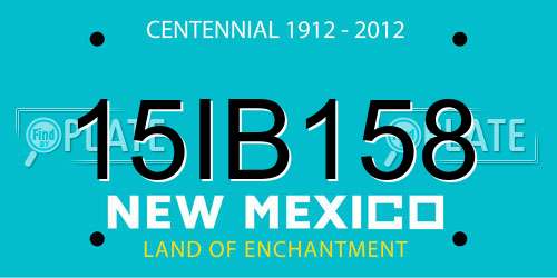 15IB158 New Mexico License Plate