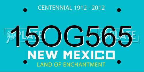 15OG565 New Mexico License Plate