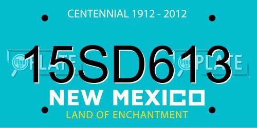 15SD613 New Mexico License Plate
