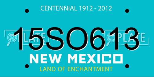 15SO613 New Mexico License Plate