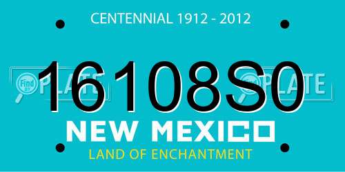 16108S0 New Mexico License Plate